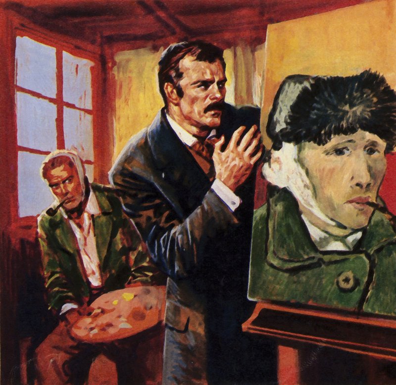 Vincent Van Gogh såret sitt eget øre - han malte et portrett av seg selv i bandasjer av English School