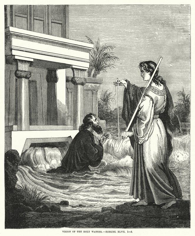 Visjon av det hellige vann, Ezekiel XLVII av English School