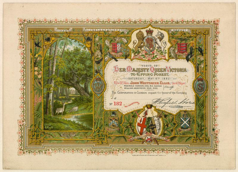 Dronning Victorias besøk i Epping Forest, 1882 av English School