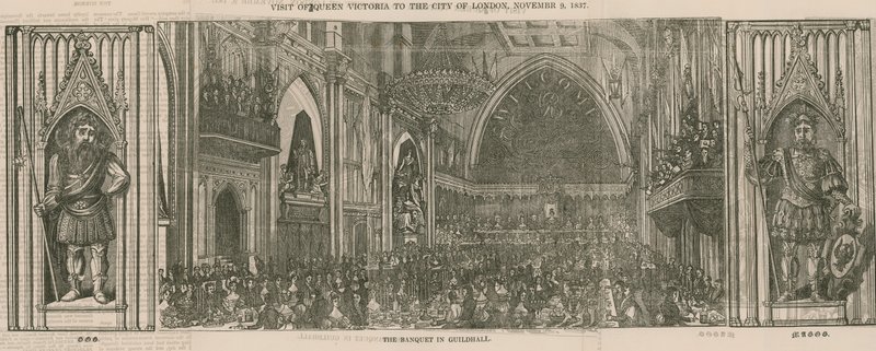 Dronning Victorias besøk til City of London, 9. november 1837 av English School