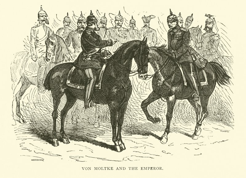 Von Moltke og keiseren, januar 1871 av English School