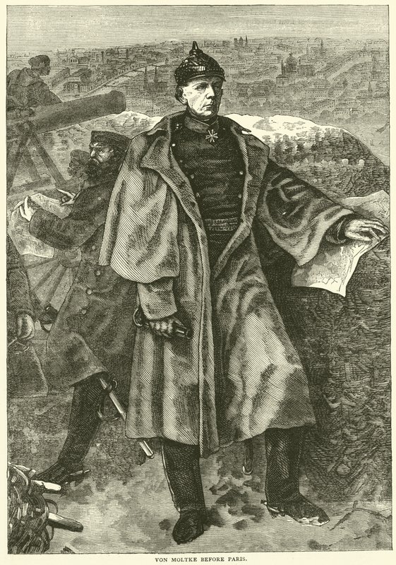 Av Moltke før Paris, november 1870 av English School