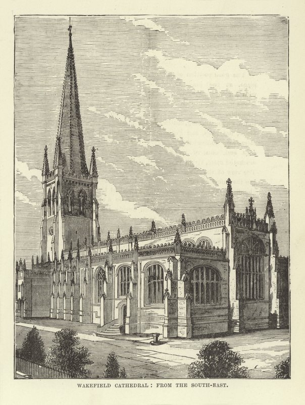 Wakefield Cathedral, fra sørøst av English School