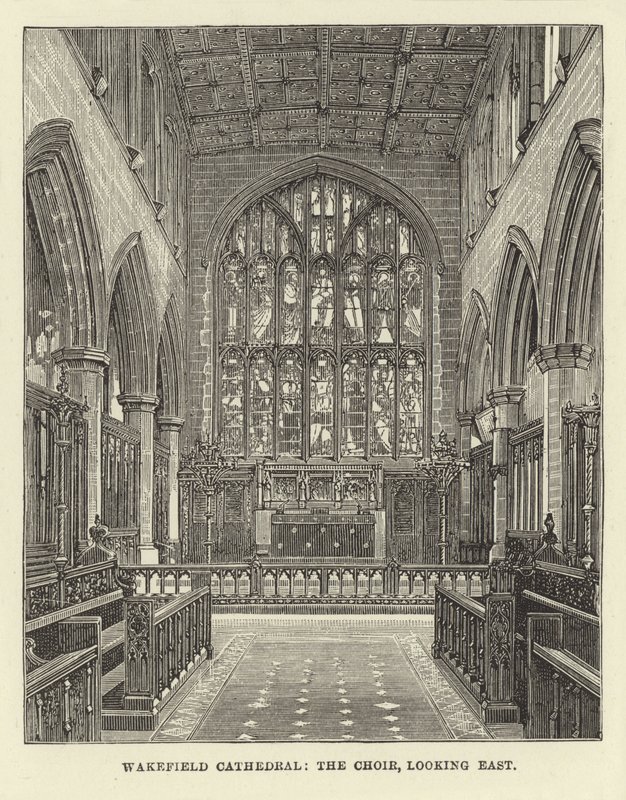 Wakefield Cathedral, koret, ser østover av English School