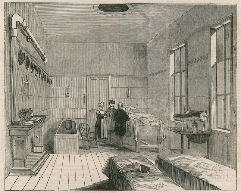 Ward of the Receiving-House of the Royal Humane Society av English School