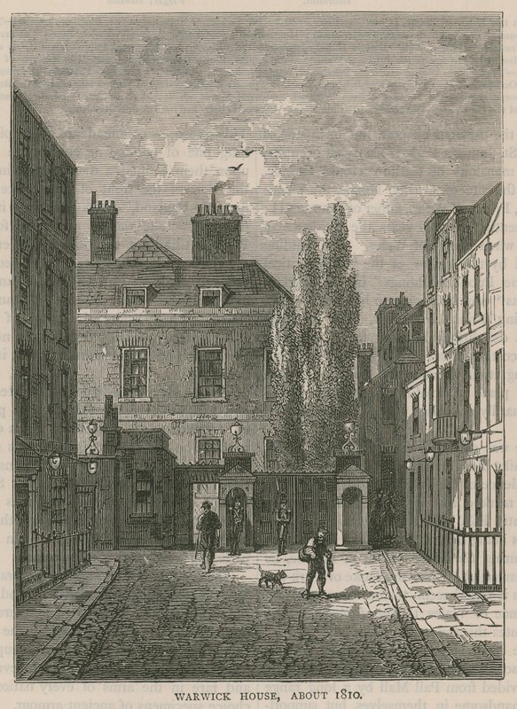 Warwick House, London, rundt 1810 av English School