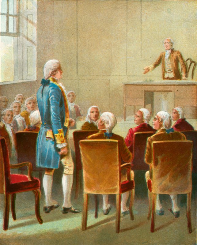Washington valgt til øverstkommanderende av English School