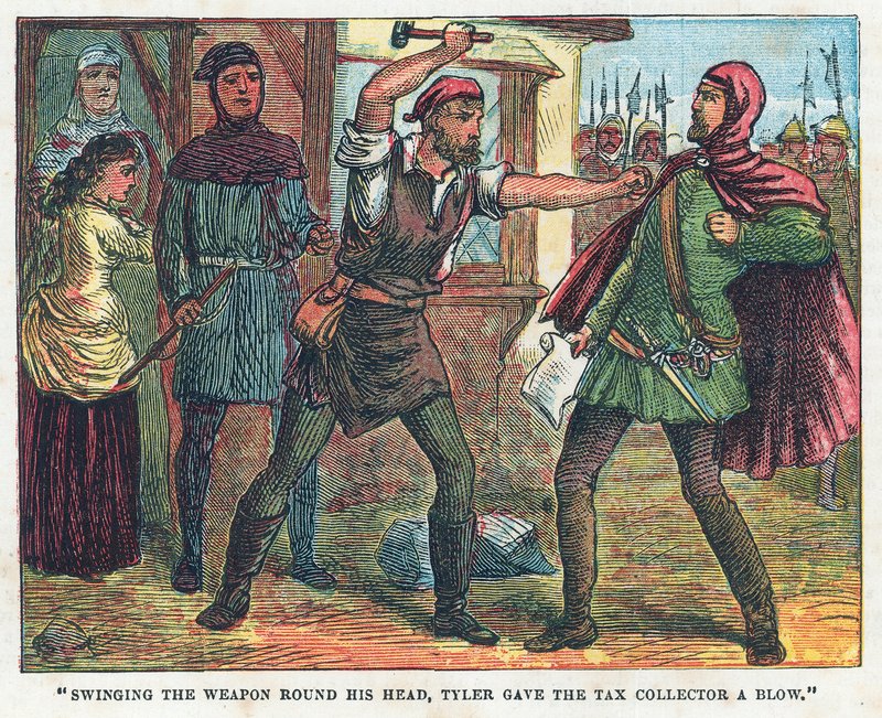 Wat Tyler gir skatteoppkreveren et slag av English School