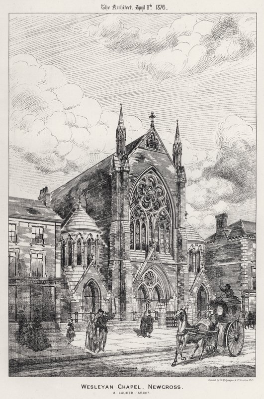 Wesleyan Chapel, Newcross (gravering) av English School