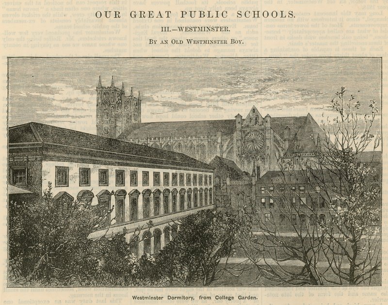 Westminster Dormitory, fra College Garden av English School