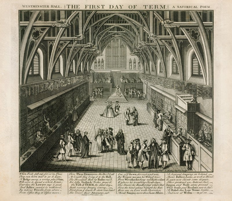 Westminster Hall, The First Day of Term, Et satirisk dikt av English School