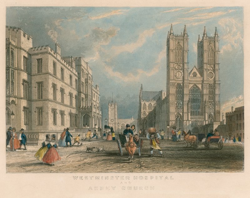 Westminster Hospital og Abbey Church av English School