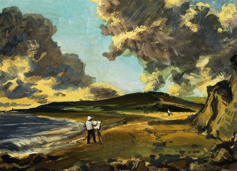 Weymouth Bay av John Constable av English School