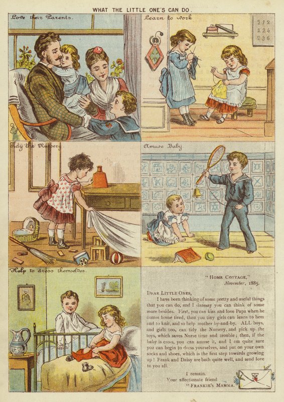 Hva de små kan gjøre (chromolitho) av English School
