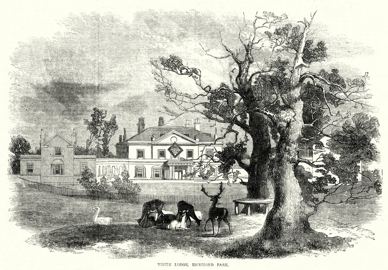 White Lodge, Richmond Park (gravering) av English School