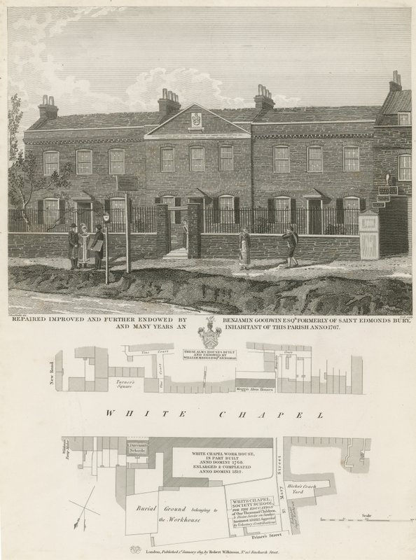 Whitechapel Almshouses av English School