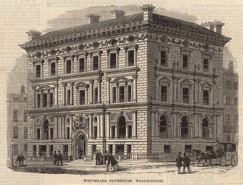 Whitehall klubbhus, Westminster, London av English School