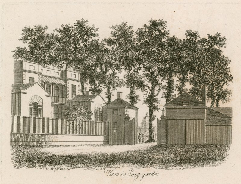 Whitehall Court or Yard, Vanbrugh House, revet 1898 av English School