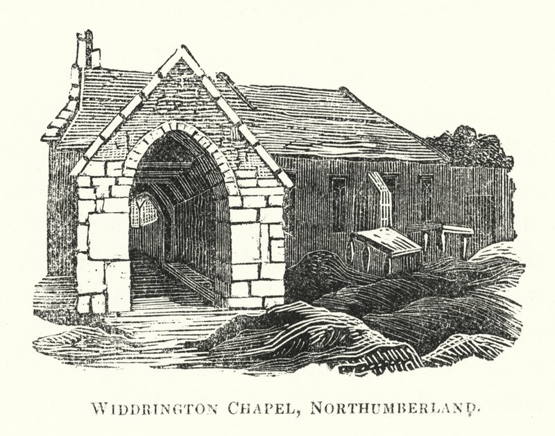 Widdrington Chapel, Northumberland (gravering) av English School