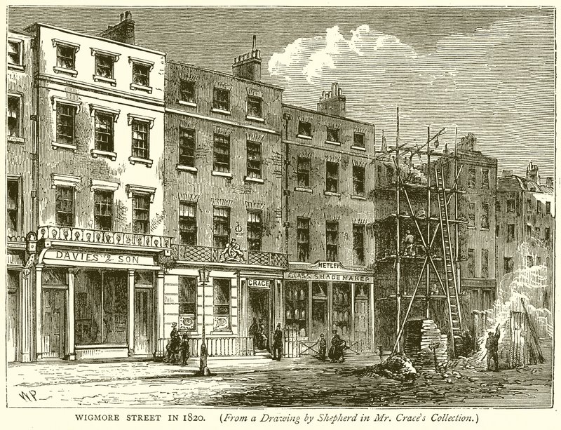 Wigmore Street i 1820 av English School
