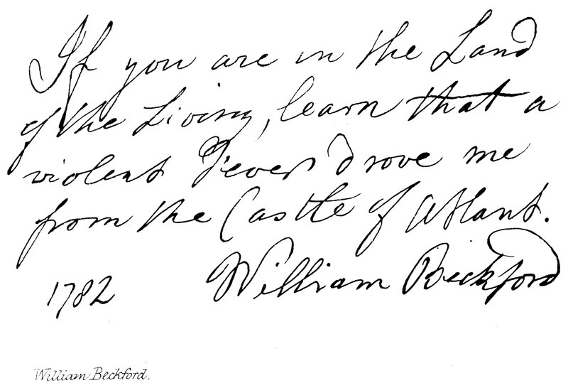 William Beckford av English School