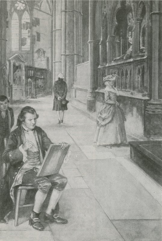 William Blake lærer å tegne bilder av English School
