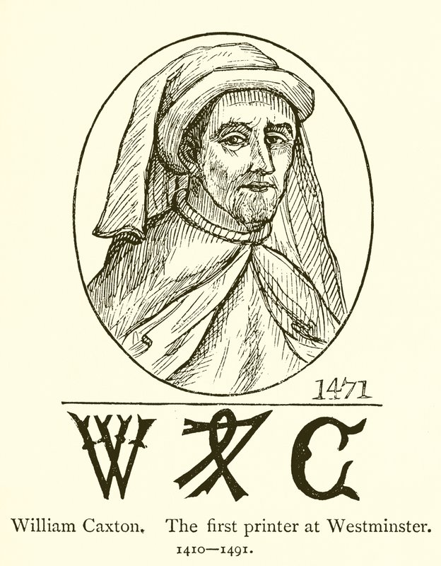 William Caxton, den første skriveren i Westminster av English School