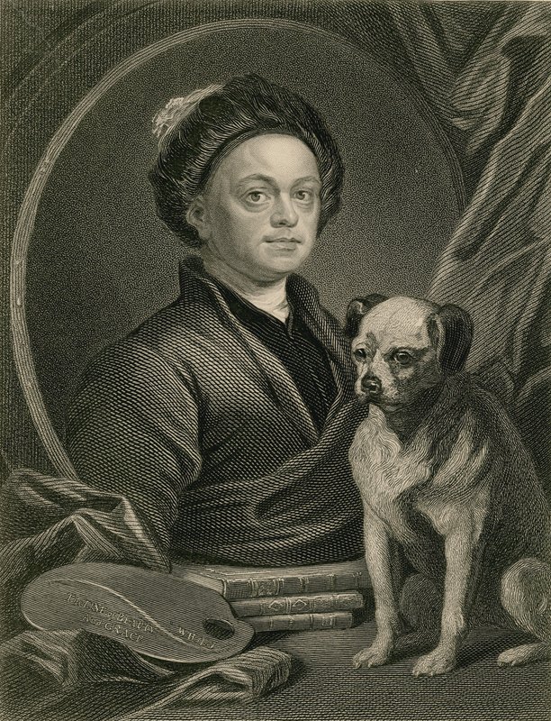 William Hogarth med Trump av English School