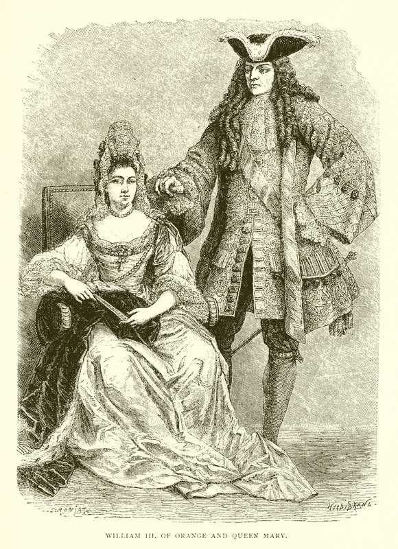 William III av Orange og Queen Mary av English School