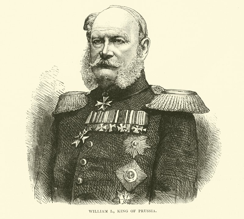 Vilhelm I, konge av Preussen, juli 1870 av English School