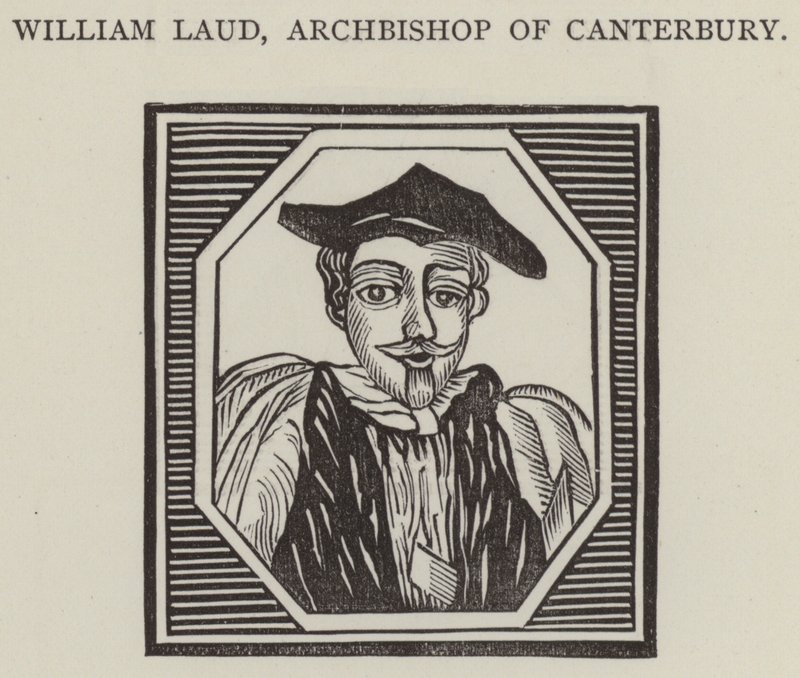 William Laud, erkebiskop av Canterbury (gravering) av English School