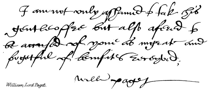 William, Lord Paget av English School