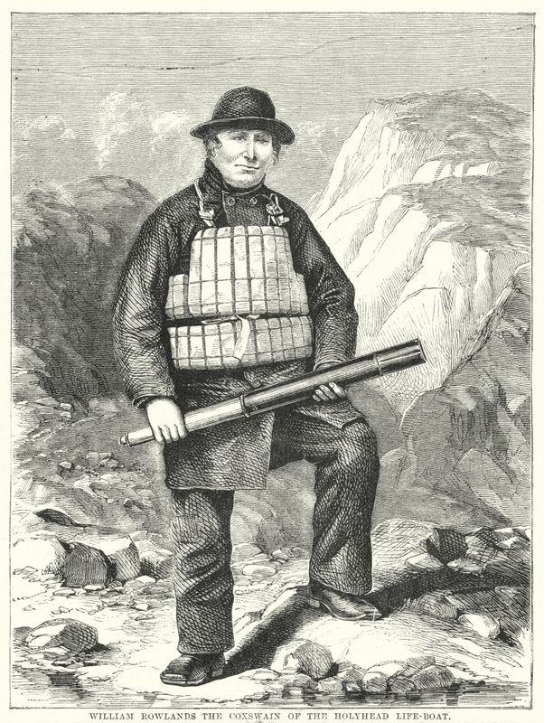 William Rowlands, styrmannen fra Holyhead Life-Boat (gravering) av English School