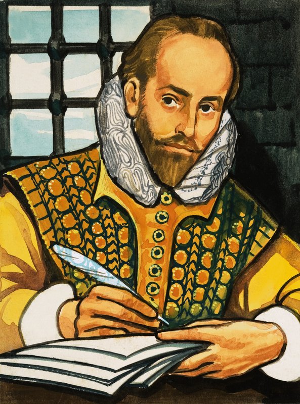 William Shakespeare av English School