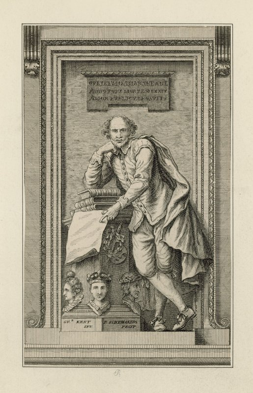 William Shakespeare-monumentet av English School