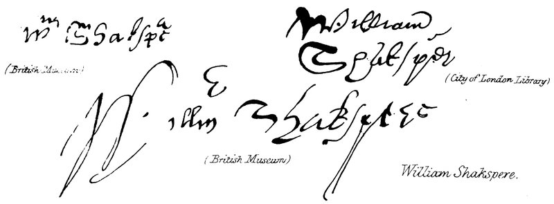 William Shakespeare av English School