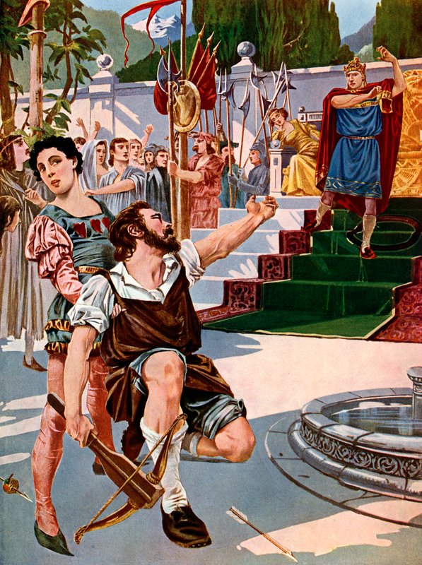 William Tell, akt III scene iii av English School