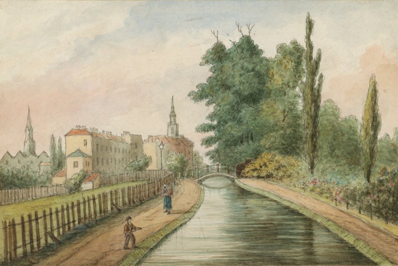 William Walk, Cannonbury, 1840 (wc på papir) av English School
