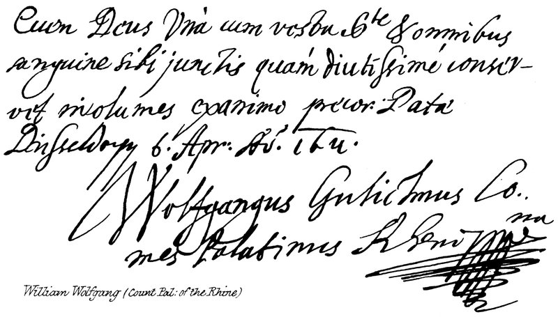 William Wolfgang (greve Pal: av Rhinen) av English School
