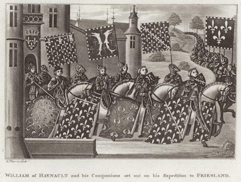 William av Haynault og hans følgesvenner la ut på sin ekspedisjon til Friesland av English School