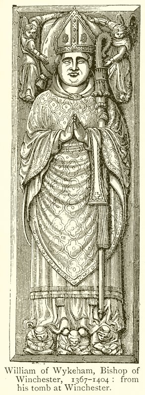 William av Wykeham, biskop av Winchester, 1367-1404 av English School