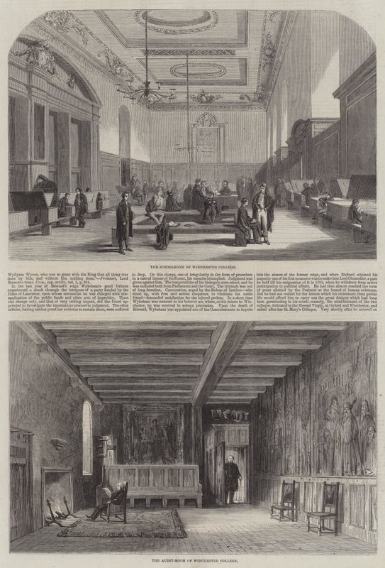Winchester College (gravering) av English School