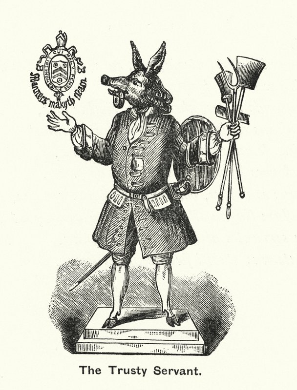 Winchester College: The Trusty Servant (gravering) av English School