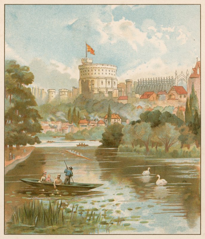 Windsor slott av English School
