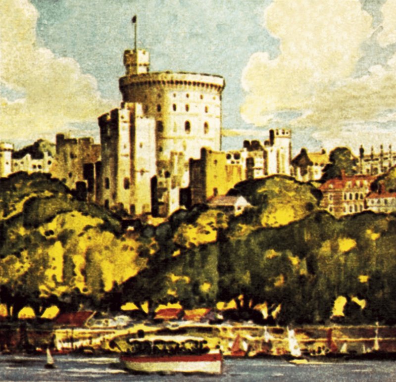 Windsor slott av English School