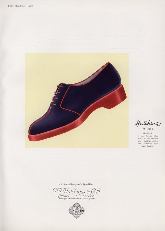 Skoreklame for kvinner, 1930-tallet av English School
