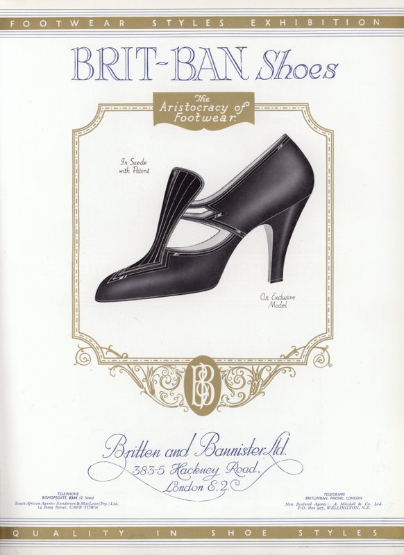 Skoreklame for kvinner, 1930-tallet av English School