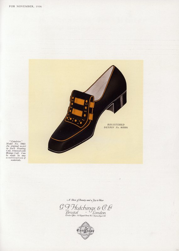 Skoreklame for kvinner, 1930-tallet av English School
