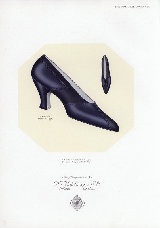 Skoreklame for kvinner, 1930-tallet av English School