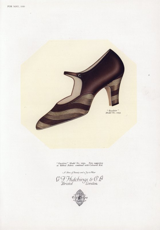 Skoreklame for kvinner, 1930-tallet av English School